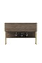 Hanah Home Luxe Cómoda Dorado y Nogal